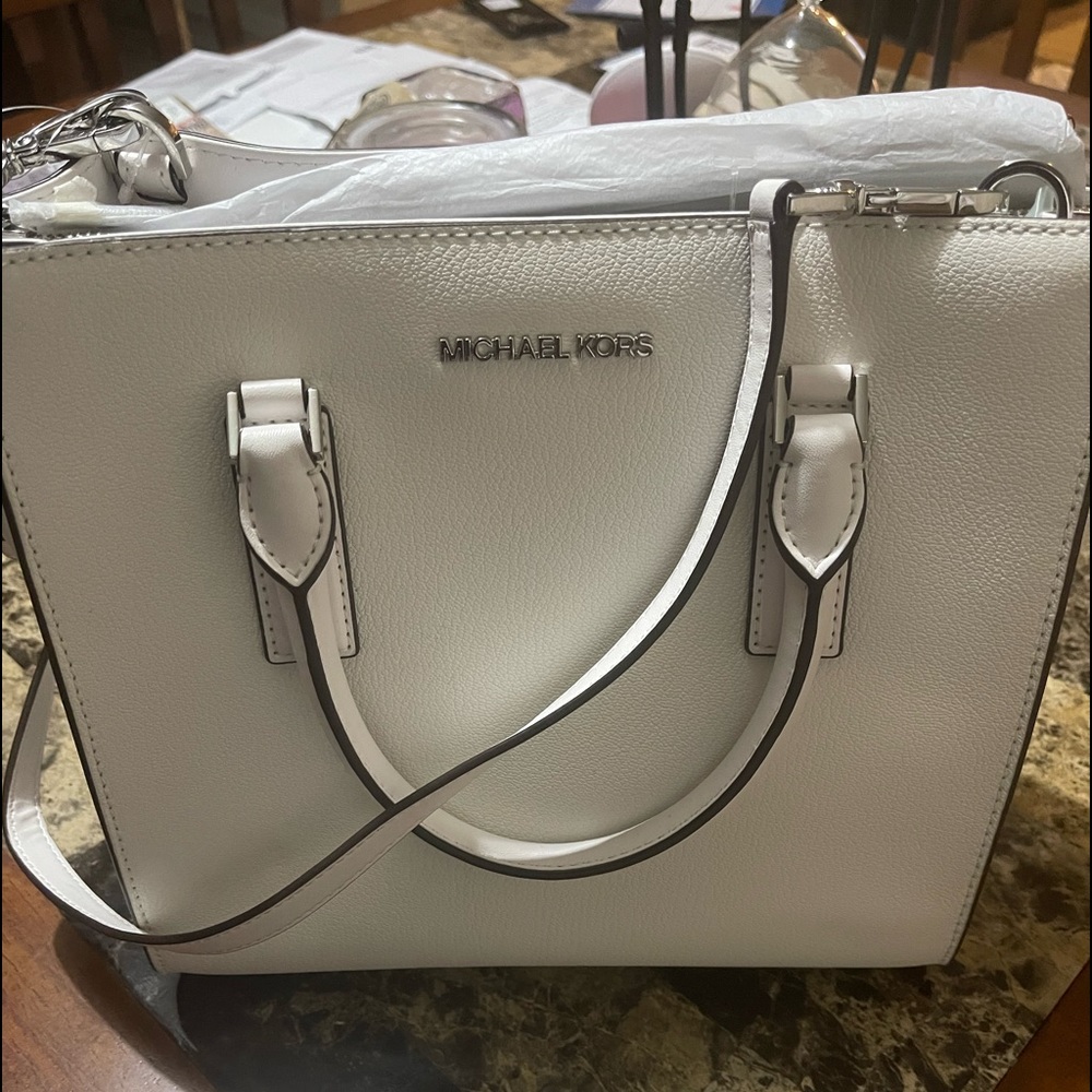 Michael Khors White Purse